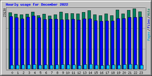 Hourly usage for December 2022