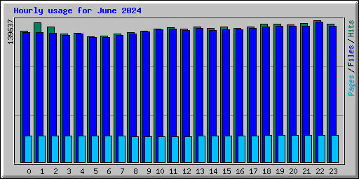 Hourly usage for June 2024