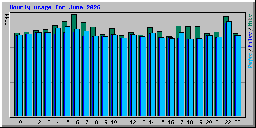 Hourly usage for June 2026